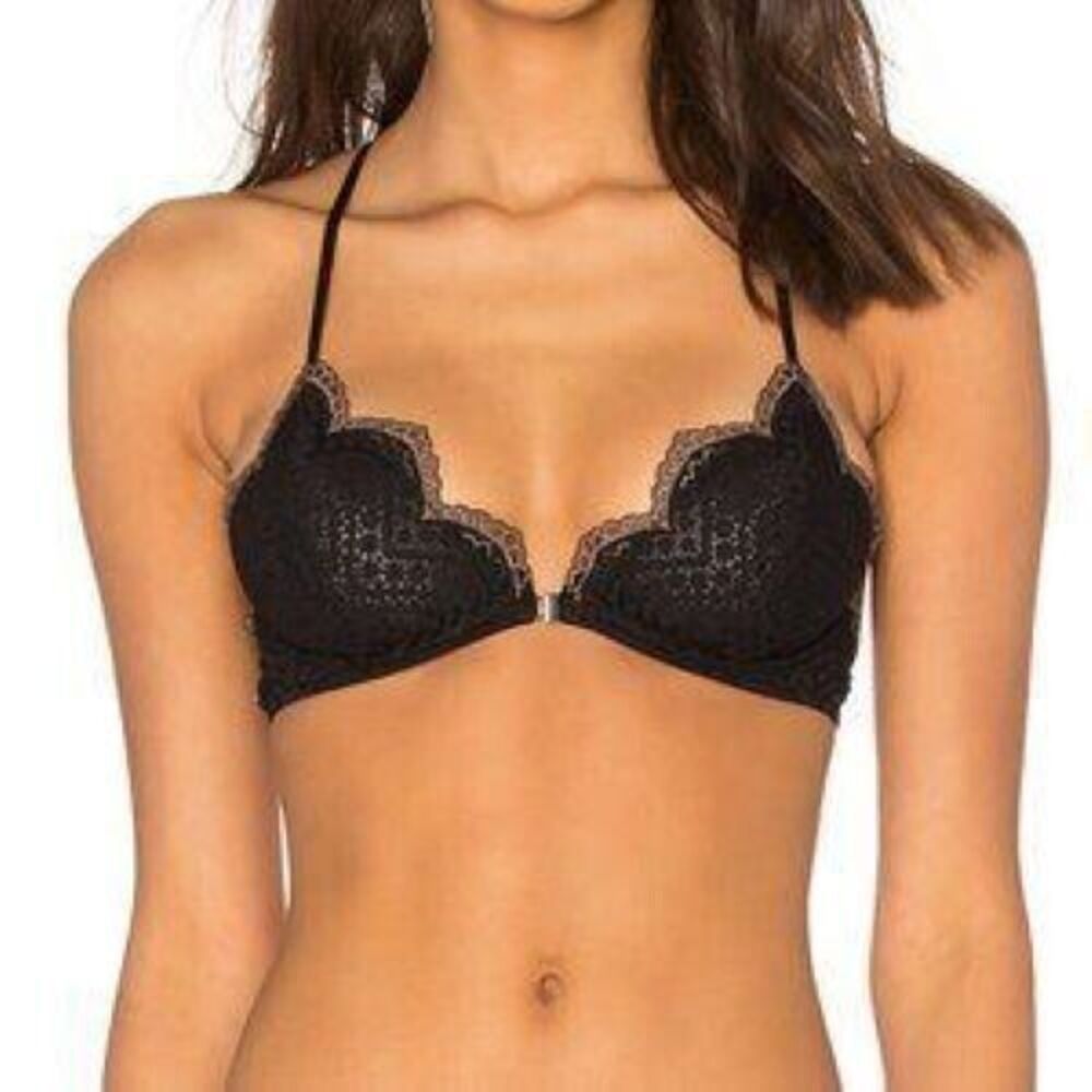 NWT Free People Intimately Unwire Slow Dance Bra Black 34D